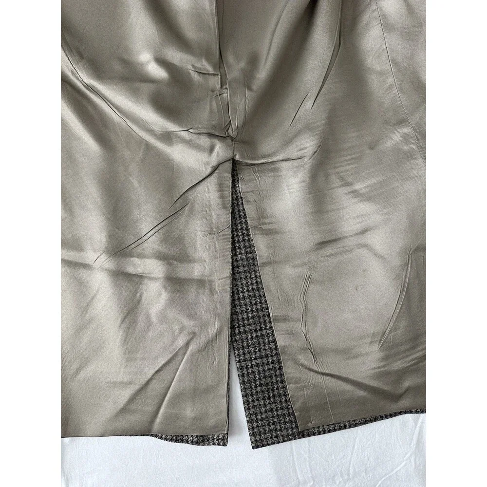 Hart Schaffner Marx Houndstooth Blazer Men 44R Wool Sport Coat